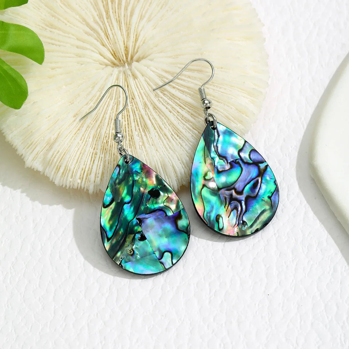 Abalone Shell Necklace & Earring Set - Kilau Nara