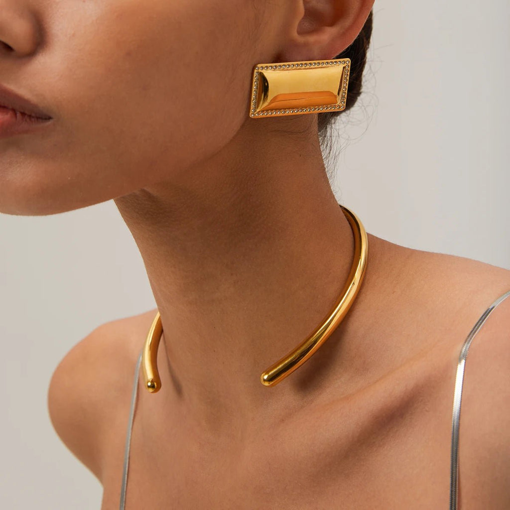 Gold - Plated Stainless Steel Necklace - Kilau Nara
