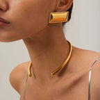 Gold - Plated Stainless Steel Necklace - Kilau Nara