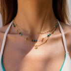 Natural Stone Star Pendant Necklace - Kilau Nara