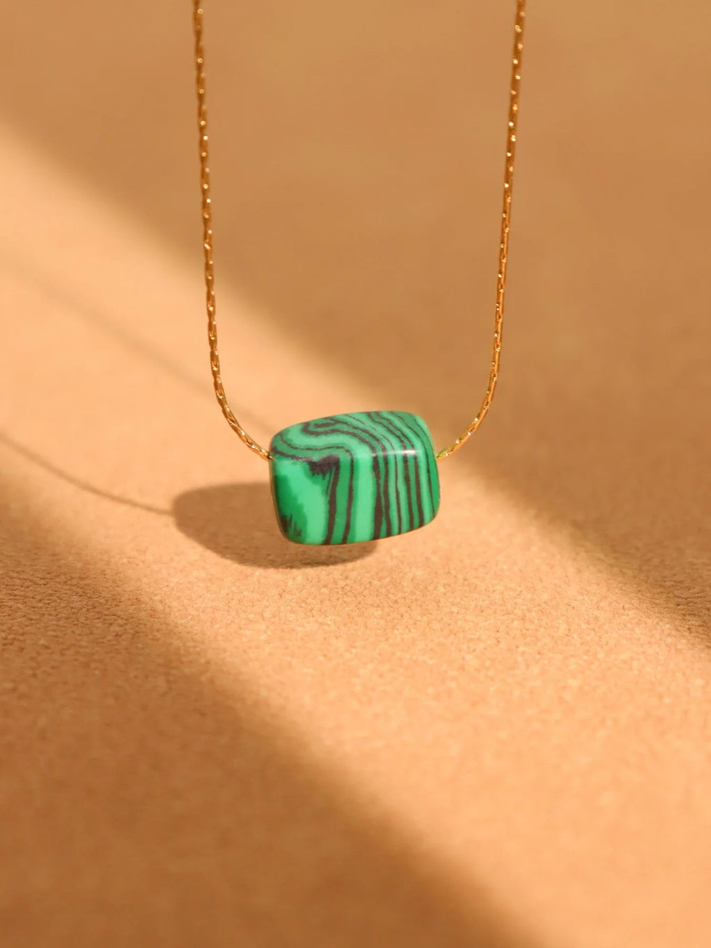 Natural Turquoise Stainless Steel Necklace - Kilau Nara