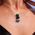 Natural Turquoise Stainless Steel Necklace - Kilau Nara