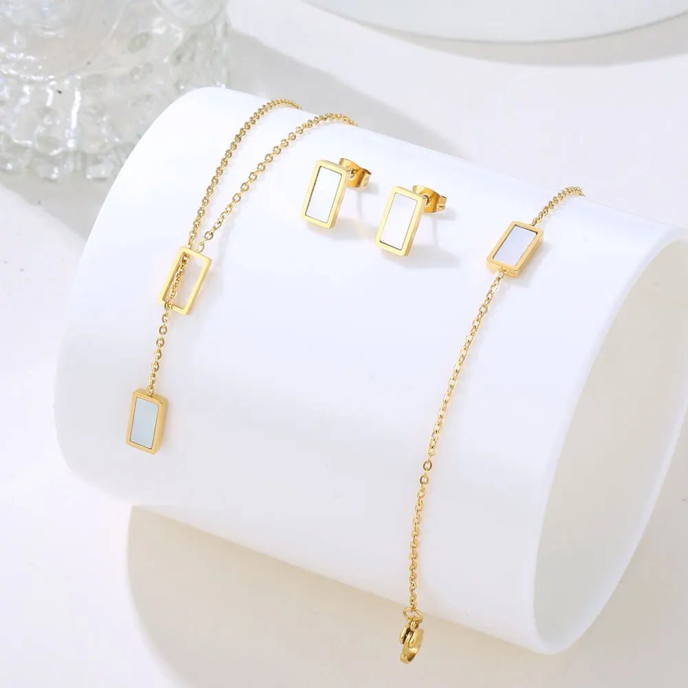 Shell Drop Necklace Set - Kilau Nara